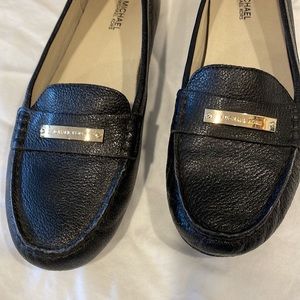 Michael Kors Black leather loafer